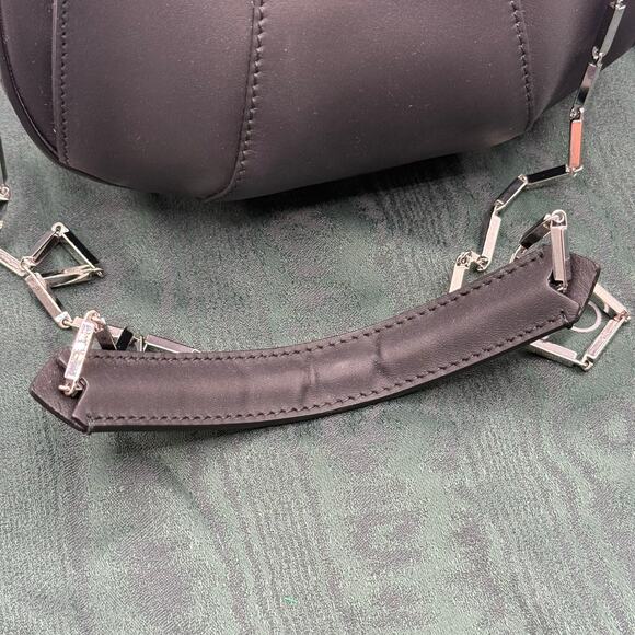 Eddie Borgo Mini Pepper Pochette Calf Leather Sterling Silver Designer Tulip Bag - Picture 10 of 13